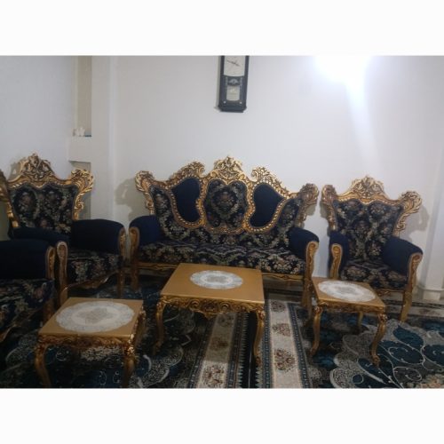 یه دست مبل 7 نفره استیل با میز