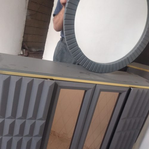 میز تلویزیون جاکفشی اینه و کنسول و اینه قدی و استند پرده