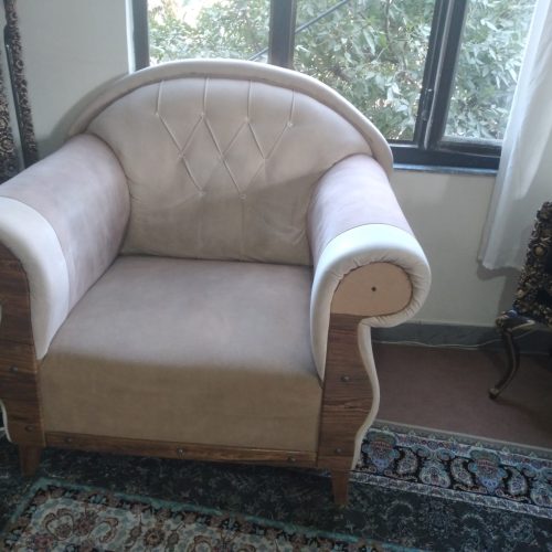 مبل هفت نفره قهوای بدونه مشکل