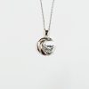 گردنبند زنانه مدل قلب و ماه