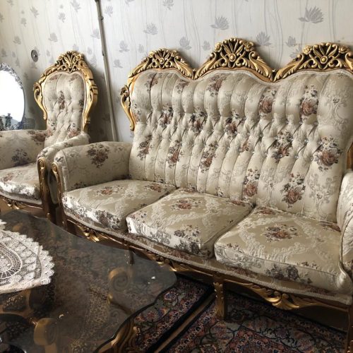 مبل کلاسیک9 نفره همراه ست غذاخوری 8 نفره