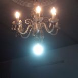 لوستر منزل دوعدد بلوری