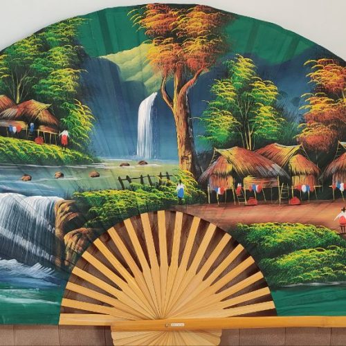 بادبزن دکور نقاشی شده