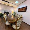 مبلمان باکیفیت با پارچه ساتن ایتالیایی و چوب راش