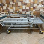 تخت بیمارستانی برقی چهار شکن فول آپشن بهمراه تشک تخم مرغی مواج