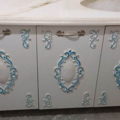 کابینت روشویی کامل باشیر