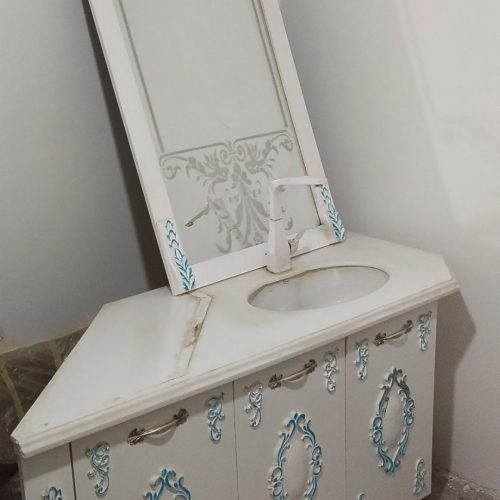 کابینت روشویی کامل باشیر