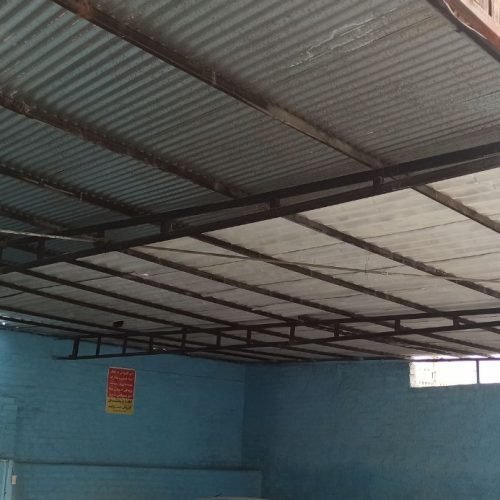 170 متر مربع‌‌ سقف ایرانیت گالوانیزه