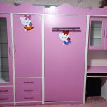 تخت خواب تاشو وکمدوکتابخانه ومیزکامپیوتر