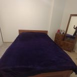 تخت دو نفره + کمد و میز آرایش ریلی