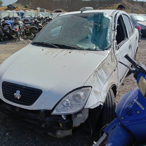 تیبا تصادفی مدل 94 38000 هزار تا واقعی را رفته ….