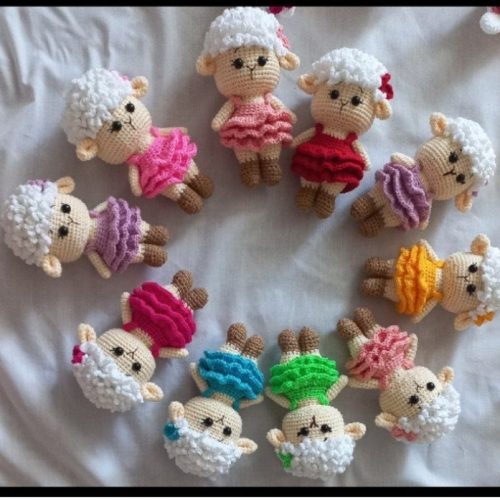 عنوا بافتنی عمده.  عروسک. لیف.  عنوا حیوانات. ظرف شور. پادری