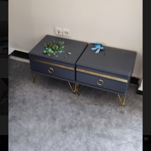 تخت و سرویس خواب دونفره با تشک طبی رویال