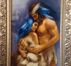 تابلو فرش دستباف نخ و ابریشم.پرداخت تبریز