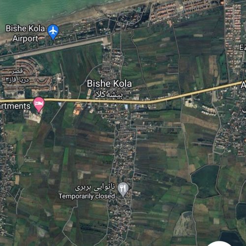 1000 متر زمین باغ دیوار شده