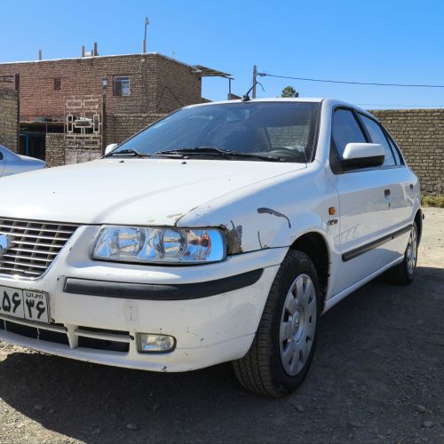ماشین سمند تمیز ی لکه رنگ