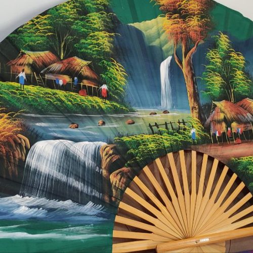 بادبزن دکور نقاشی شده