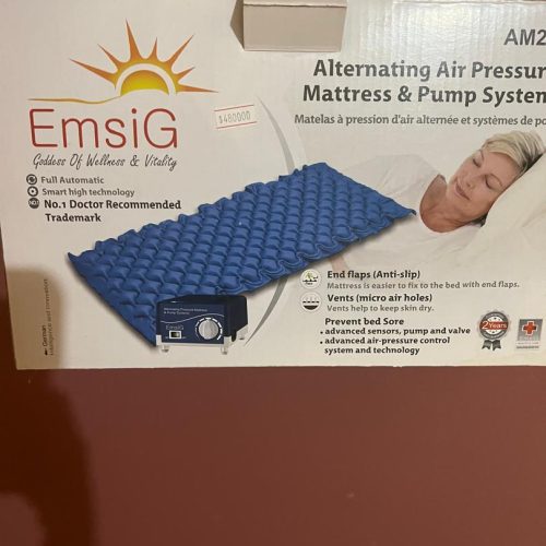 تخت بیمارستانی برقی چهار شکن فول آپشن بهمراه تشک تخم مرغی مواج