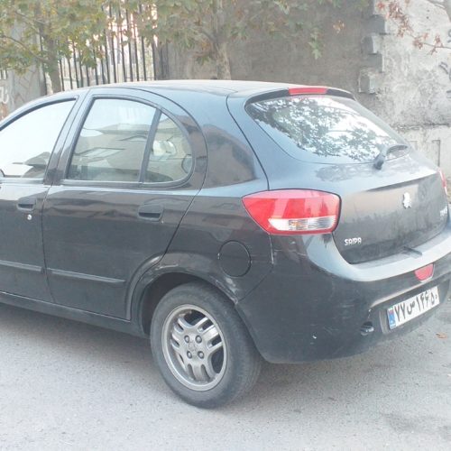 تیبا هاچبک مشکی مدل 95