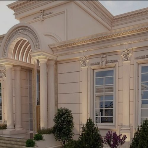 اجرای نمای سنگ و سفال