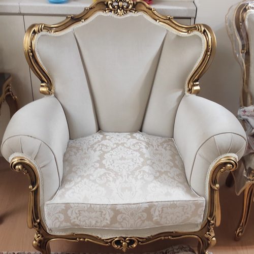 مبل استیل 9 نفره + ست نهارخوری+ویترین