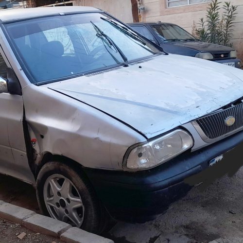 ماشین از جلوباجدول تصادف داشته