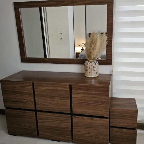 تخت خواب دونفره چوبی