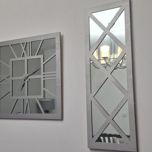ساعت دیواری آیینه ای