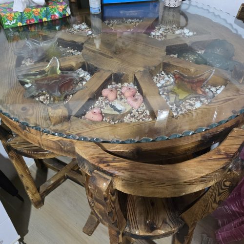 میز ناهارخوری چهار نفره چوبی