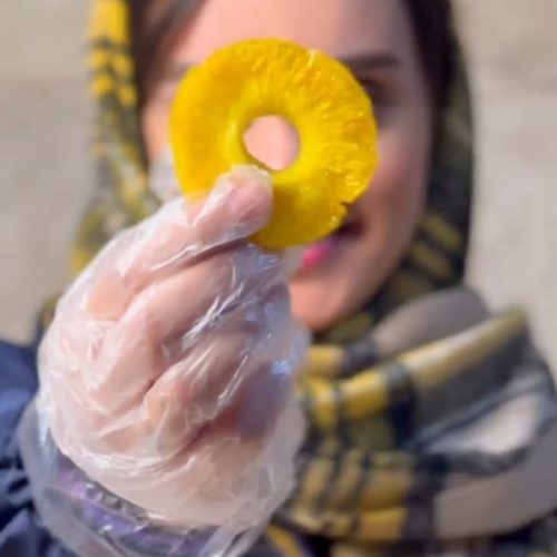 میوه خشک (موز،  پرتقال، انبه، خرمالو، موز)