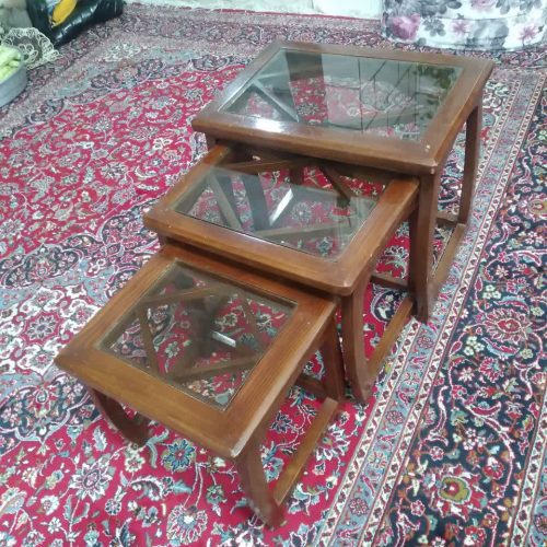 میز عسلی قهوه ای