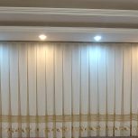 پرده پذیرایی از جنس کتان گیپوری