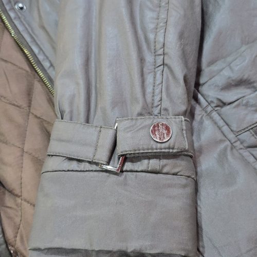 کاپشن زنانه بلند قهوای رنگ سالم سایز 40تا 42