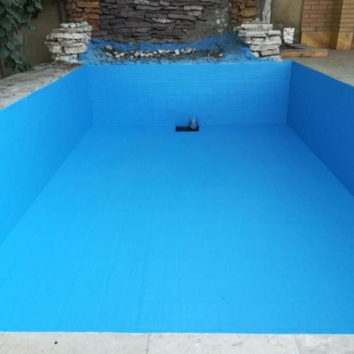 اب بندی استخر و پشت بام