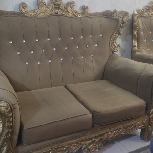 مبلمان 7نفره شتری رنگ
