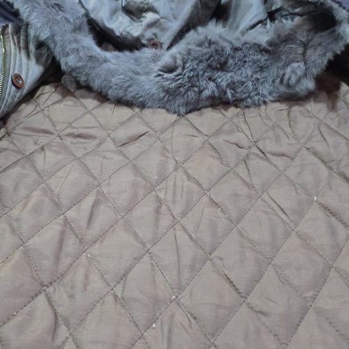 کاپشن زنانه بلند قهوای رنگ سالم سایز 40تا 42