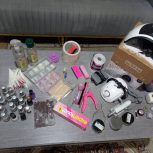 وسایل کاشت ناخن در حد نو