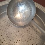 سلام یه قابلمه بزرگ نو ویه آبکش ویه آب گردون یه گاز