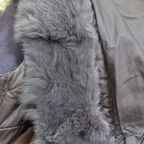 کاپشن زنانه بلند قهوای رنگ سالم سایز 40تا 42