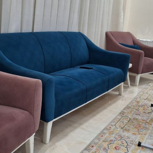 مبلمان7نفره به همراه میزوعسلی
