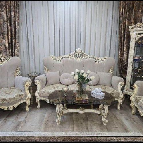 ست مبلمان ـمیز ناهار خوری و بوفه با جلوی مبلی