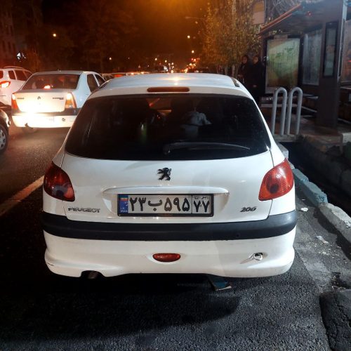 پژو 206 تیپ 5مدل 97 بیرنگ