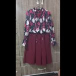 شومیز دامن بهم چسبیده