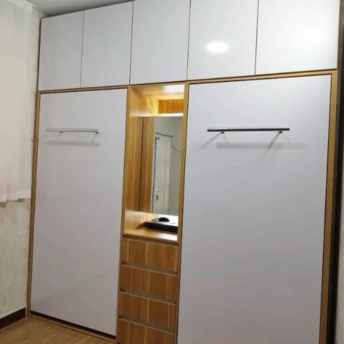 طراحی و اجرای انواع کمدهای دیواری و تخت های تاشو کمجا (افقی وعمودی)