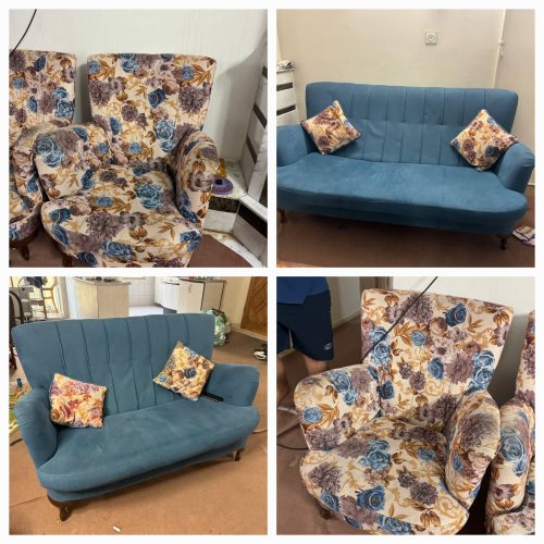 مبلمان راحتی 7 نفره.کاملا سالم و کمجا