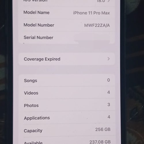 ایفون 11 پرو مکس 256 2 سیم Zaa