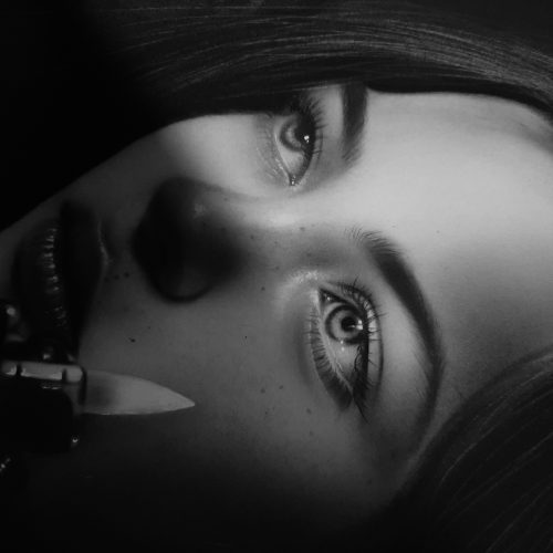 تابلو سیاه قلم فروشی(کار دست)