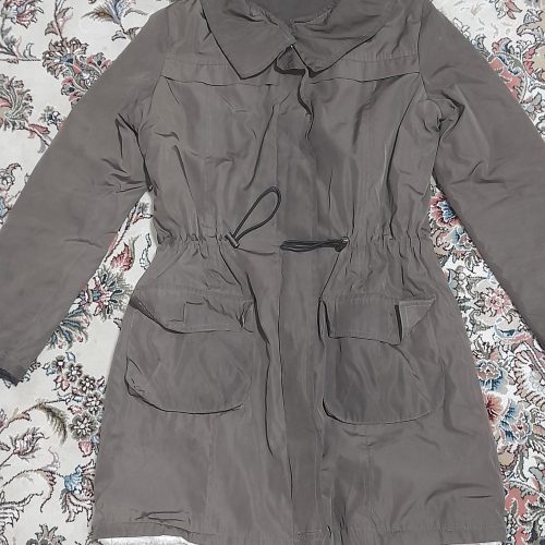 پالتو زمستانه داخل کرک دار رنگ سبز سدری  سایز مدیوم