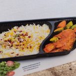 ظروف یکبارمصرف فانتزی درب دار مشکی و کریستال