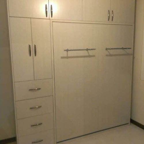 طراحی و اجرای انواع کمدهای دیواری و تخت های تاشو کمجا (افقی وعمودی)